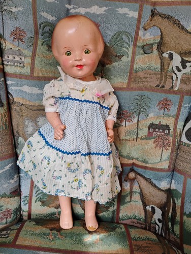Antique composition patsy - composition, 16"